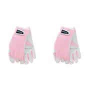 4pc Annabel Trends Sprout Goatskin Protective Garden Planting Glove Crystal Pink