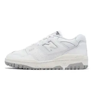 【NEW BALANCE】休閒鞋 550 男鞋 女鞋 灰 淺灰 白 皮革 復古 奶油底 經典 低筒 皮革 NB(BB550PB1-D)