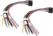 SING F LTD 2Pcs Android ISO Radio Wiring Harness Adapter Replacement for Most Android Hosts with A Standard 16-Pin Power Socket