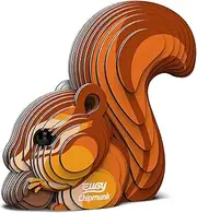 EUGY 041 Chipmunk 3D Puzzle - 24 Piece Eco-Friendly Educational Toy Puzzle for Boys, Girls & Kids Ages 6+