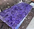 Amethyst Stone Dining Table Kitchen Slab Agate Countertop Stone Meeting Desk