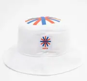 $58 RVCA Jesse Brown Asterisk Bucket Hat White Adult Unisex Size Large/XL NEW!