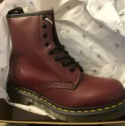 Dr Martens 1460 Cherry Red Smooth Leather Boots Unisex size M-4 F-5