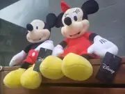 NEW- Mickey & Minnie Mouse weighted Plush Door Stoppers - RARE PAIR