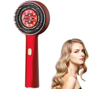 Cordless Electric Shiatsu Hair Brush Waterproof Deep Scalp Massager Head Massage Comb for Muscle Relax