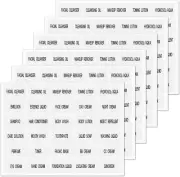 180pcs Waterproof Clear Labels for Travel Size Bottles, Cosmetic Jars, Bathroom