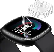 [JETech] Screen Protector for Fitbit Versa 4/Sense 2, Anti-Scratch Flexible TPU Film, HD Clear, 6-Pack