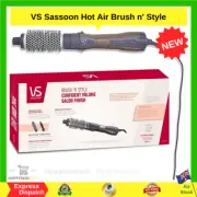VS Sassoon Hot Air Brush N' Style Hair Curler Dryer Shaping 800W Ceramic NEW AU