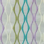 Fabric Mart Direct Multi Color Jacquard Fabric By The Metre, 20 Continuous Metres 137 cm width Swirls Striped Multi Wholesale Jacquard Upholstery Fabric for Curtains Bridal Dress Drapes Cushion Covers