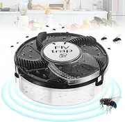 2024 Electric Fly Trap Pest Device Gnat Flying Insect Trap Automatic Indoor Fly Trap Pest Reject Control Catcher Insect Repellents Tools for Garden,Auto,Ranch,Rotate Resueable Catcher(1PCS)