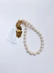 Natural Fresh Water Pearl Hand japa mala 117 Carat Mala Meditation Mala 27 beads