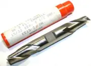 Up To 19 New Brubaker 15/32" 2 Flute Double End HSS End Mills 72228
