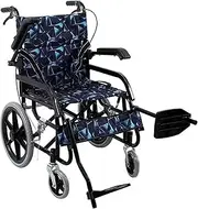 Transport Wheelchair Folding Wheelchair Self-propelled Wheelchair Transport Ultra-Lightweight Wheelchair Light Elderly Handicapped Trolley Travel Scooter Wheelchairs for Adults