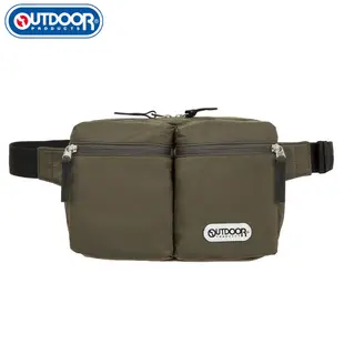 【OUTDOOR】慢活宣言-腰包 透氣網布單肩二用包 包包 男 女 橄欖綠 OD201108OE