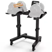 Uboway Adjustable Dumbbell Stand- Dumbbell Rack with 4 Level Height Adjustment,