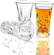 JAIEF Tequila Glasses Heavy Base Shot Glass Cordial Glasses 2 OZ (3)