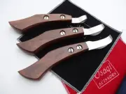 30Days Warranty_3 Sizes_Wood Handle Horse Grooming Eye loop hoof knife/Knives