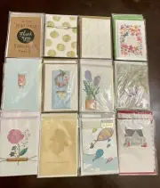 (23) New Hallmark Signature “Thanks/Sympathy/Misc” greeting card lot w/envelopes
