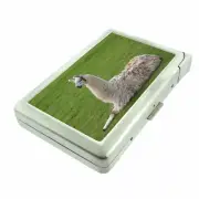 Llamas D4 Cigarette Case with Built in Lighter Metal Wallet