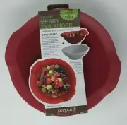 Prepara Fresh Berry Colander Set Farm to Table Rinse Basket and Bowl Strainer