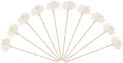 10pcs Fragrance Diffuser Sticks with Dried Flowers for Essential Oil Aroma for Indoor Decor and Air Freshening Present for Home Refreshing