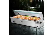 Devanti Commercial Food Warmer Bain Marie 3 Electric Buffet Pans