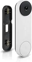 Wasserstein No-Drill Mount Compatible with Google Nest Doorbell (Battery) - Avoid Drilling and Protect Your Walls