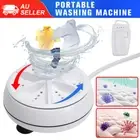 Portable Washing Machine Mini Folding Ultrasonic Laundry Washer Clothes Travel