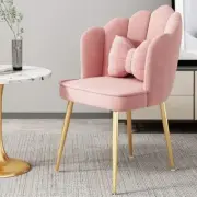 Simple Light Luxury Dining Chair Makeup Stool Backrest for Bedroom & Home
