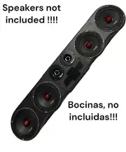 Universal Speaker Panel 4x6.5 - 2 X Tweeters Pod ( Wood And Fabric ) Roof Rack
