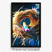 Pixel Art Poster - Vibrating Nest (8 Bit Psychedelic Trippy Video Game Print)