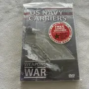 Weapons of War: U.S. Navy Carriers - Documentary + Book [2006, DVD] New Sealed