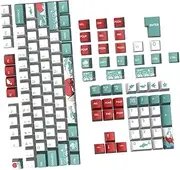 PHENOFICE 129pcs Coral Themed Pbt Keycaps for Suit Gaming Keyboard Full Height Design Easy to Use