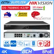HIKVISION DS-7608NXI-K2/8P 8 Channel PoE 4K AcuSense H265 NVR Facial Recognition