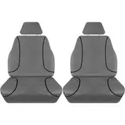 Tradies Canvas Ready Made Seat Covers - Grey, Suits Hilux
