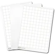 30PK Quartet Flex Double-Sided Board A4 Grid/Plain Frameless Gloss Whiteboard