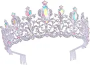 [FOMIYES] 1pc Bridal Crown Wedding Hair Accessories Wedding Crown Queen Crown Bridal Tiara Rhinestone Tiara Crown Women Tiara Birthday Crown Bride Headdress Bride Crown Headdress Alloy
