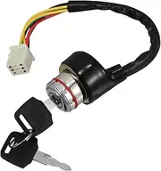 Cabilock Ignition Switch Replacement Wire Key Switch for ATV Scooter Motorcycle Gear Design with Keys for Efficient Starting and Control