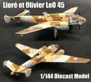 France Lioré et Olivier LeO 45 medium bomber 1/144 plane diecast model