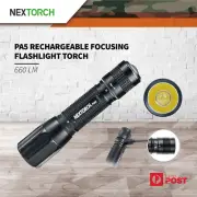 Nextorch Pa5 Rechargeable Focus Adjustable Flashlight Hunting Torch 660 Lumens