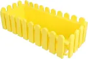 Window Planter Box Flower Box Fence Planter Rectangular Plastic Vegetable Planters Plant Succulent Window Boxes for Windowsill Patio Garden Balcony Railing Deck