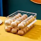 Fridge Egg Holder Transparent Egg Storage Large Capacity Egg Storage Box Visible