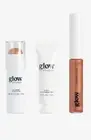 Glow Studio Full Face Trio :glow stick, lip + cheek & lip gloss Gift Set bronze