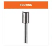 Dremel 1/4 in. Rotary Tool Straight Router Bit for Wood and Soft Materials, #654