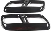 Exhaust Tail Pipe Black Stainless Steel Car Exhaust Pipe Tip Cover Trim Accessories, For Range Rover Sport L461 2023 2024