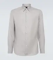 [Brioni] Brioni Silk, cashmere, and linen shirt UK 17 beige