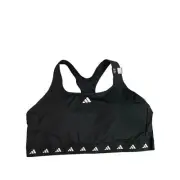 3X Adidas New TechFit Sports Bra Black Medium Support HN7282