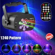 1240 Pattern 6LED Laser Projector Lights Xmas Party Disco Laser Lights