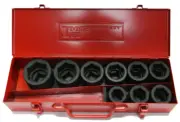 1" Drive Metric Impact Socket 9 Piece set T&E Tools 98609