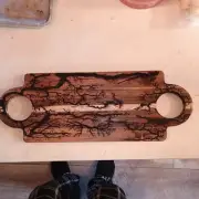 cutting board charcuterie board serving tray display tray fractal burns